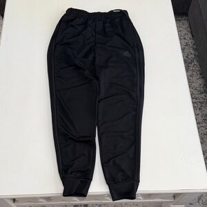 Adidas, black jogging pants